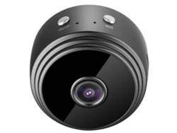Minicámara Bestvite A9 HD 1080P con visión nocturna inalámbrica y detección de movimiento (negra)
