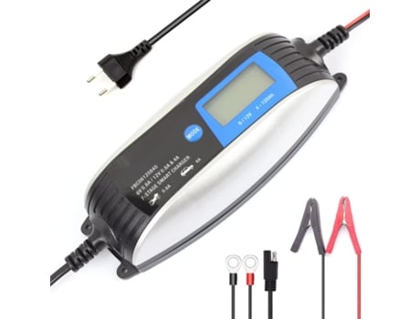 Car Battery Charger 6V 12V 0.8A 4A Portable Smart Car Battery Charger And Maintainer For Car, Motorcycle, RV And More