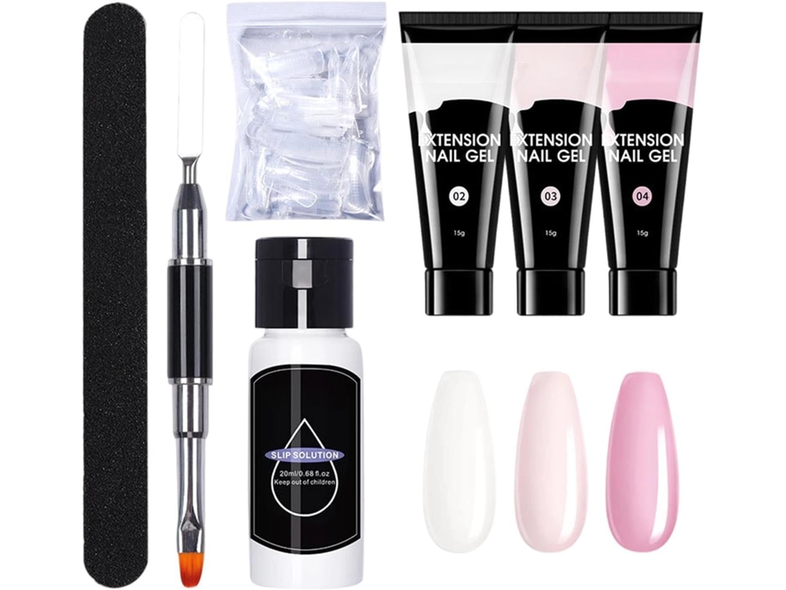 Gel Para Extensão De Unhas, Kit De Gel Construtor Para Manicure