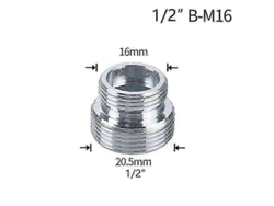 Conector De Válvula De Agua De 1/2" Para Roscas M16, M18, M20, M22, M24 Y M28, Adaptador De Reparación Para Cocina Y Baño.