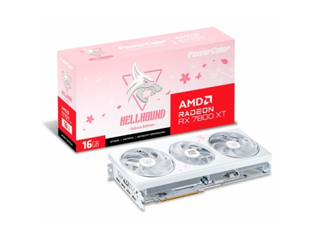 Tarjeta Gráfica POWERCOLOR RX7800XT 16G-L/OC/SAKURA (GDDR6 - AMD RADEON RX 7800 XT)