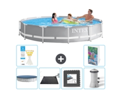 Intex Piscina Prism Frame Redonda - 366x76 Cm - 7-peças S21