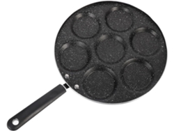 Sartén Antiadherente Para Tortillas Con 7 Compartimentos Y Mango Largo Resistente Al Calor.