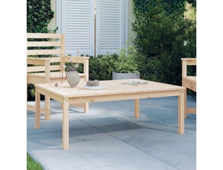 MAISON EXCLUSIVE Mesa de jardín madera maciza pino 121x82,5x45 cm