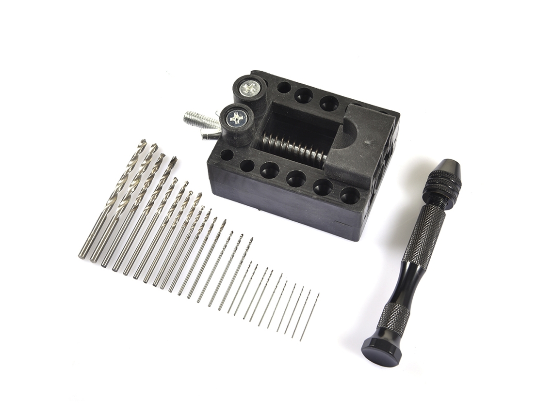 Kit De Taladro Manual Pinza Con Brocas Mini Torsión Para Fabricación De Joyería Diy Herramienta Rotatoria Multiusos
