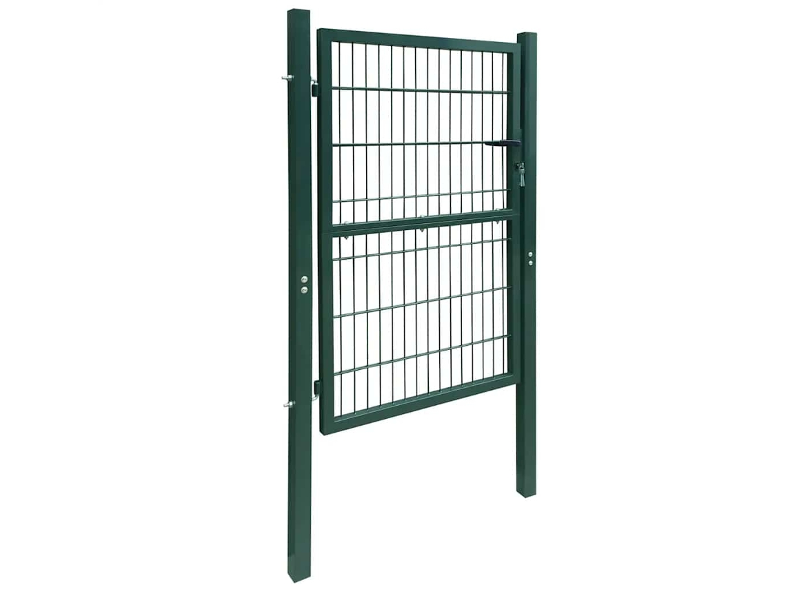 Maison Exclusive - Puerta de valla 2D (simple) Verde 100x140 cm