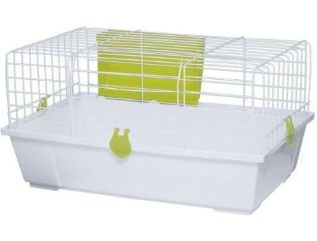 Jaula para Cobayas VOLTREGA 933 (Verde y Blanco - 50,5x28x25 cm - Plástico y Metal)