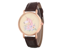 Reloj De Cuarzo Con Correa De Cuero, De Estilo Sencillo Y Moderno Para Jóvenes Amantes Del Café.