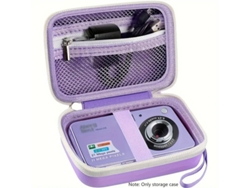 Bolsa para cámara, bolsa de almacenamiento de EVA impermeable para cámaras Sony/Nikon/digitales CUICH (morado)