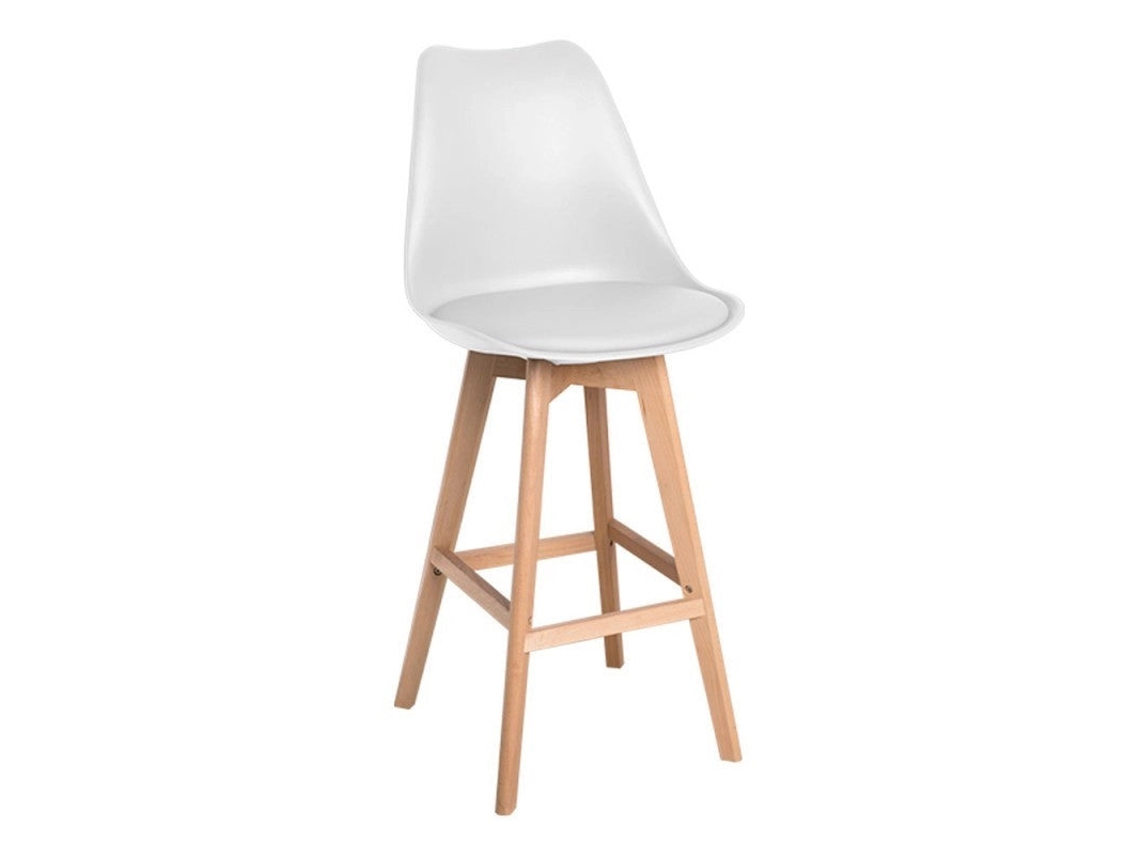 DUDECOR Taburete Helsínquia Blanco