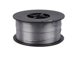 Arame de solda sólido de aço carbono com núcleo de fluxo, sem gás, 0,8 mm de diâmetro, 1 kg.