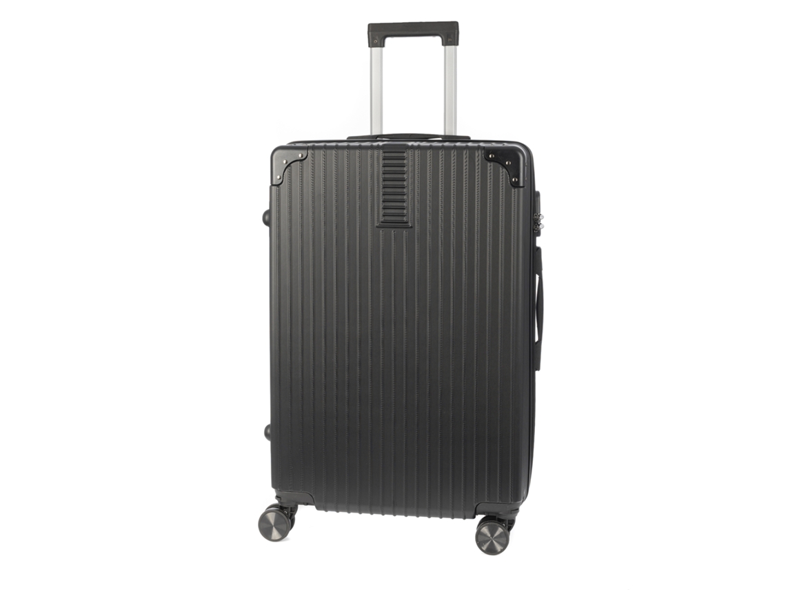 Maleta Trolley Rígida Mediana fabricada en ABS de Alta Resistencia con Esquinas Reforzadas y 4 Ruedas Dobles Extraíbles Giratorias 360°