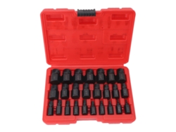 Juego De 25 Extractores De Tornillos Con Mango Hexagonal Para Tornillos Rotos, Dañados O Desgastados - Negro Imperial