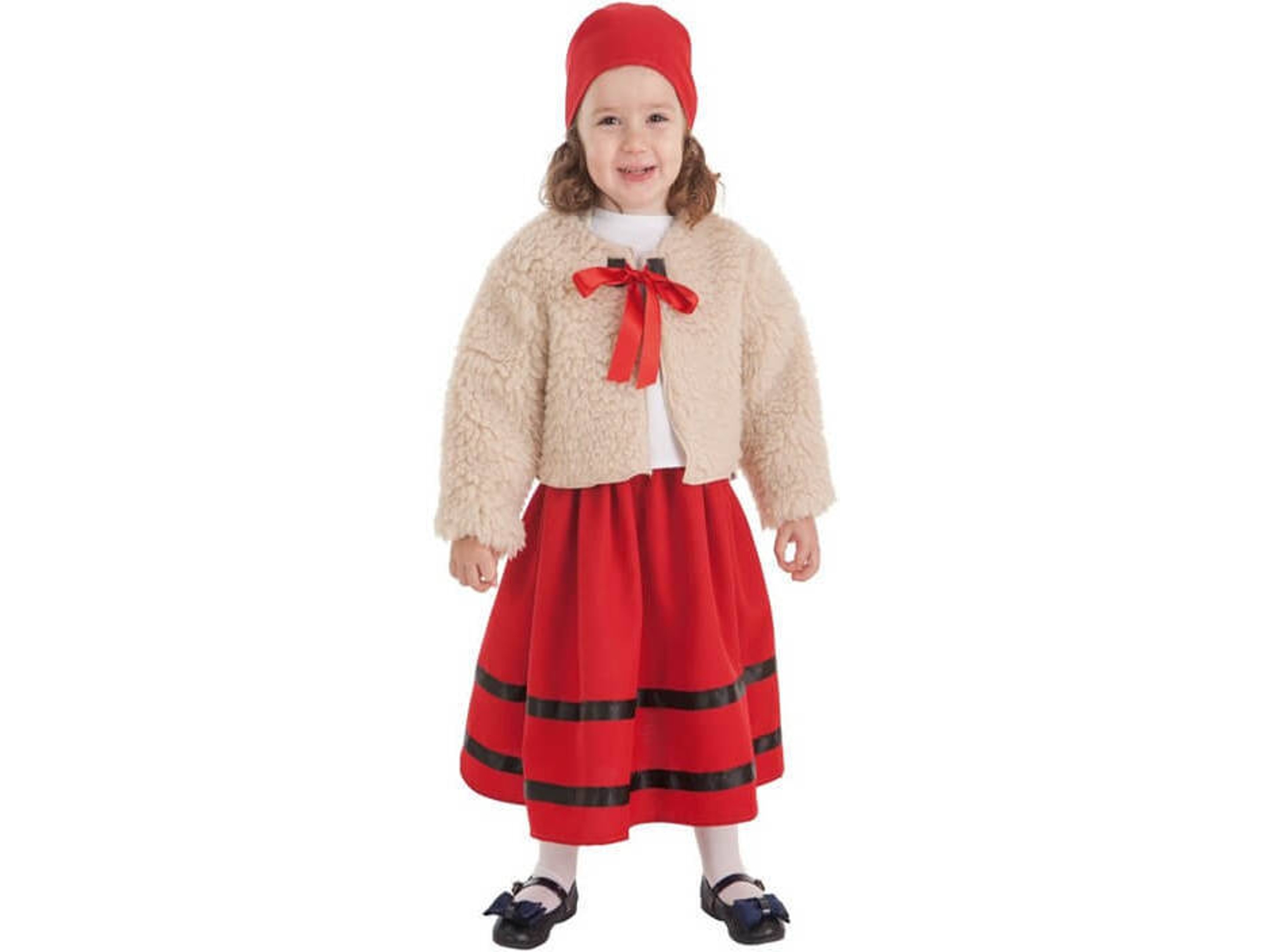 Disfraz de Niña DISFRAZZES Pastora Con Abrigo (Talla: 5 a 7 años)