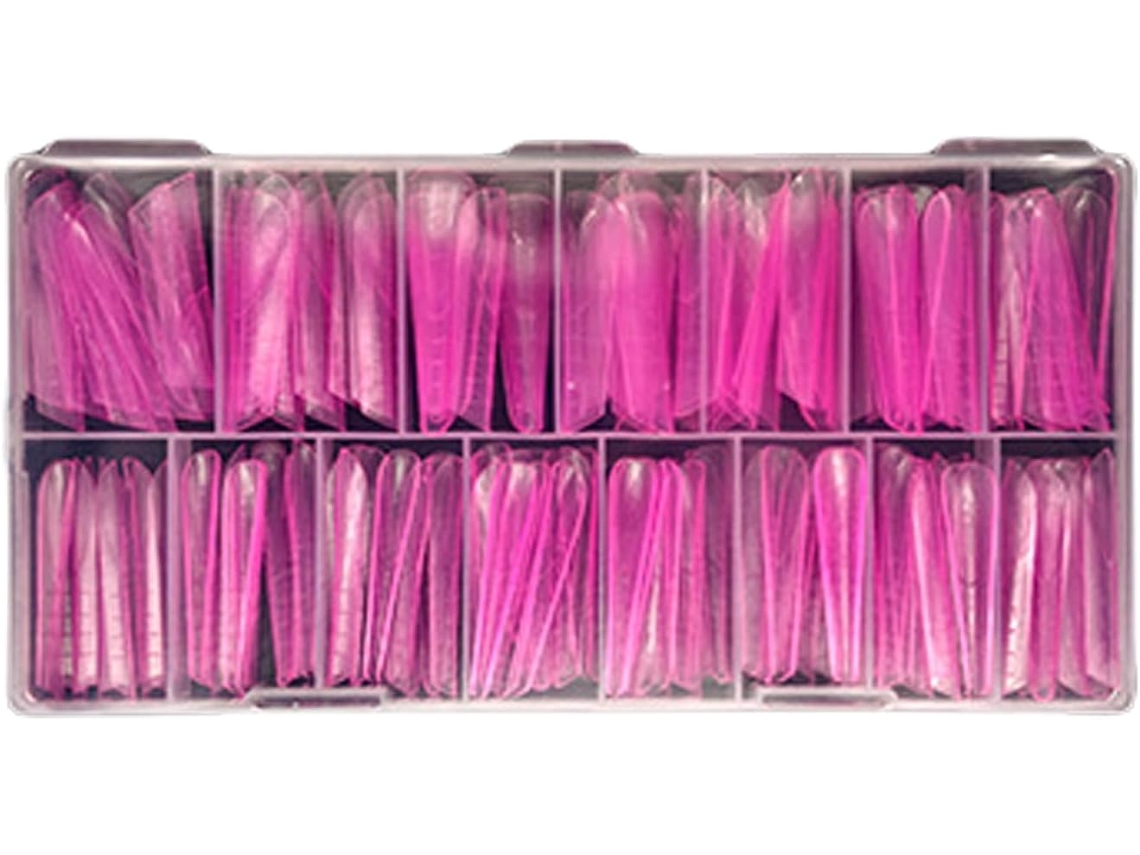 Paquete De 150 Moldes Transparentes Para Uñas Dobles - Sistemas De Manicura De Extensión Completa