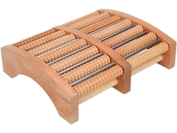 Reposapiés Oficina, Debajo Del Escritorio Rodillo Masaje, 33x27, Madera, 5x9cm