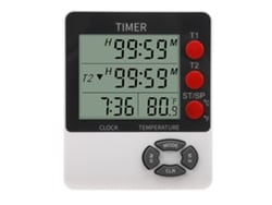 2026-temporizador Digital De Cuenta Regresiva Y Ascendente Con Pantalla Led Grande, Medidor De Temperatura Para Cocina, Ejercicio Y Horneado