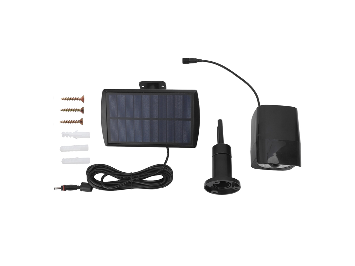 Rebe-cámara Falsa Solar Con Luz Y Sensor De Movimiento Ip65 Batería 2200mah Para Patio Seguridad Simulada