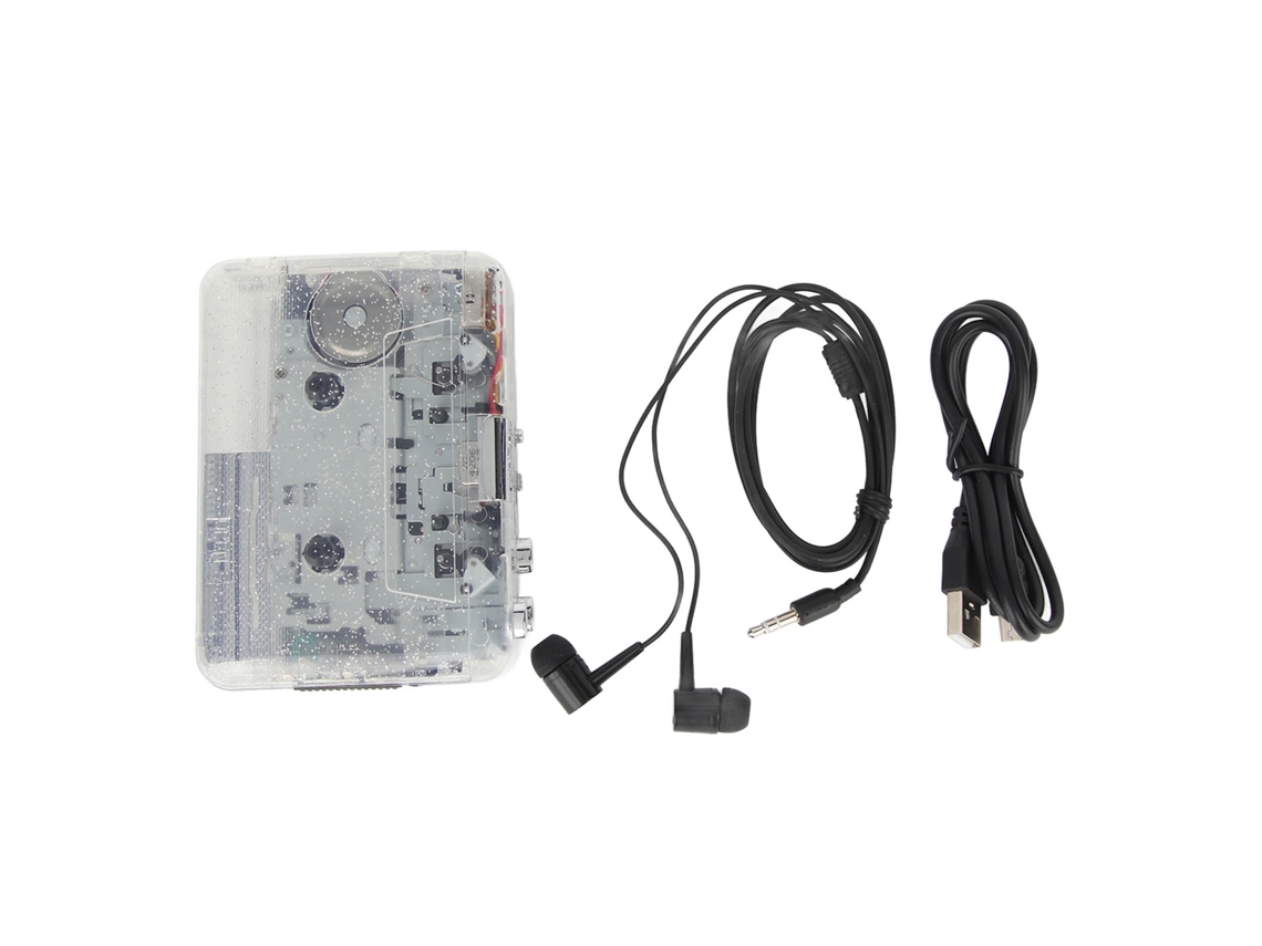 Convertidor De Cinta De Casete A Mp3, Interfaz Usb 2.0 Hifi, Grabadora Portátil Con Carcasa Transparente.