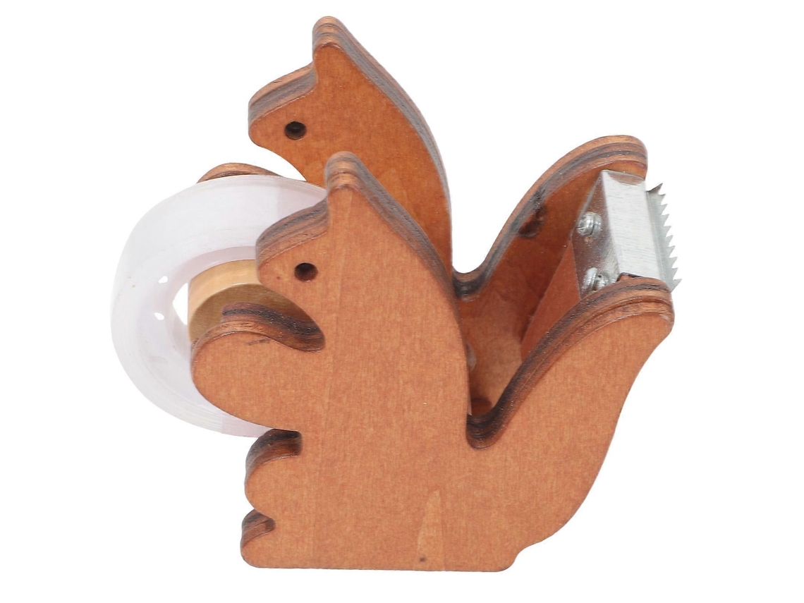 Dispensador de cinta adhesiva con forma de ardilla, soporte para cinta adhesiva para oficina y escuela, juego de 5 piezas GOKOCO