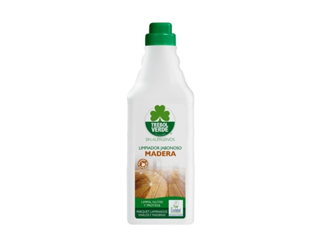TREBOL VERDE Limpiador Suelo Jabonoso Madera Y Parquet- Eco 1 L