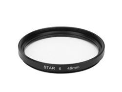 Filtro Estrella Junestar 49mm Para Lente Cámara Canon, 6 Líneas, Disparos Nocturnos De Luz Estelar