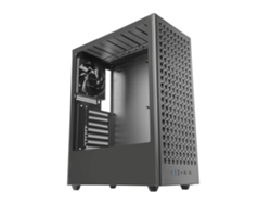 Caja Pc Atx Mars Gaming Mc-t800 Semitorre Mesh 4x Ventiladores Fdb Usb-c Cristal Templado Negro
