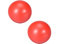 2 Pomos De Bola Duroplast Con Rosca Interna M8 Para Mango De Máquina De 25 Mm, Color Rojo.