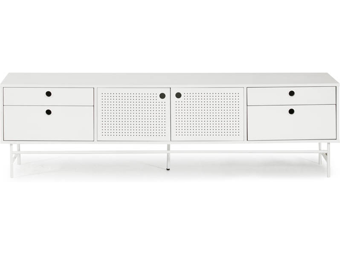 Mueble TV BAZAR MONDIALE Punto (Blanco - MDF - 180x40x52 cm)