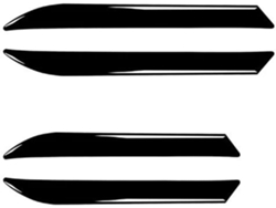 Adhesivo Decorativo De Fibra Carbono Para El Panel La Puerta Del Interior Coche Tiguan 2013-2017 (fibra Roja)