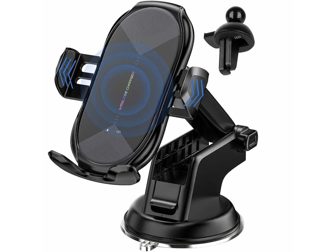 Cargador Carro Sem Fio Ventilação Painel Pára Yizhood Negro