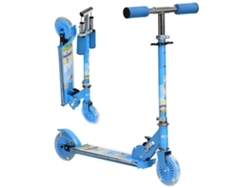 Patinete Plegable 2 Ruedas 3-7 Años Regulable 67x32 Azul