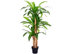Dracaena Artificial Con 66 Hojas Musgo Planta Artificial Para Decoración Jardín Balcón Oficina Salón Ø20x160 Cm Verde
