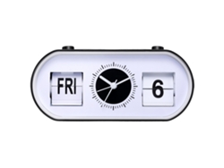 2026 Store-reloj Despertador Manual Flip Silencioso Simple Moderno Con Función De Calendario Para Hogar Decoración Escritorio