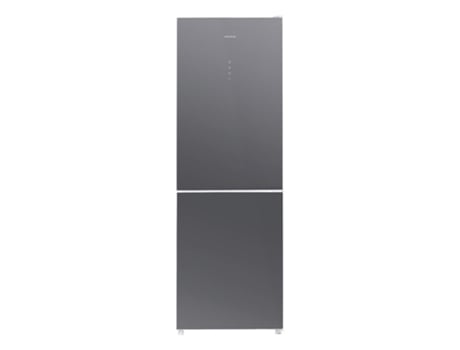Frigorífico Bolero CoolMarket Combi 322 Glass Grey D Multi Airflow Total No Frost Humidity Box Crisper Box Modo Vacaciones Modo Eco Puerta reversib...
