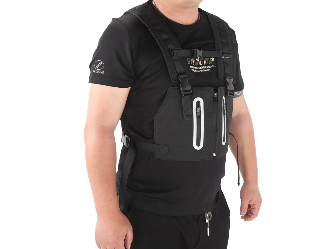 Chaleco Reflectante Multifuncional Para Ciclismo, Running Y Actividades Al Aire Libre - Seguro Y Ajustable - Negro