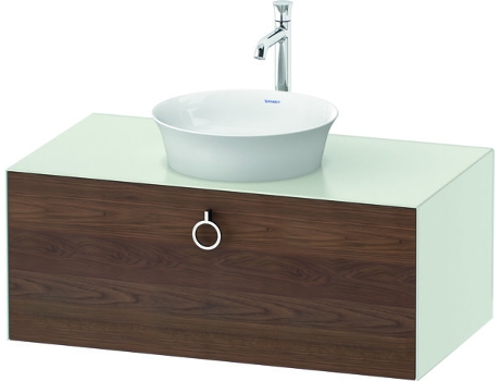 DURAVIT Tulip blanco, mueble de baño colgado en la pared, ancho 1000 x profundidad 550mm, con 1x extraíble, con tirador, WT49810