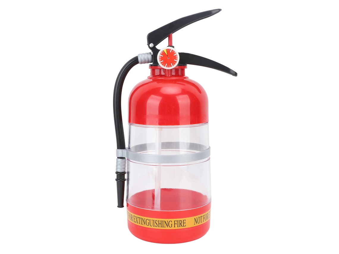 Dispensador Portátil De Bebidas De Plástico De 2 Litros Con Forma De Extintor Para Bares, Restaurantes, Hoteles Y Karaokes.