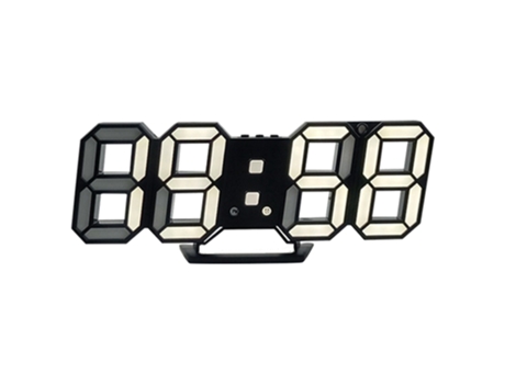Reloj digital 3D LED despertador reloj de pared digital reloj estéreo