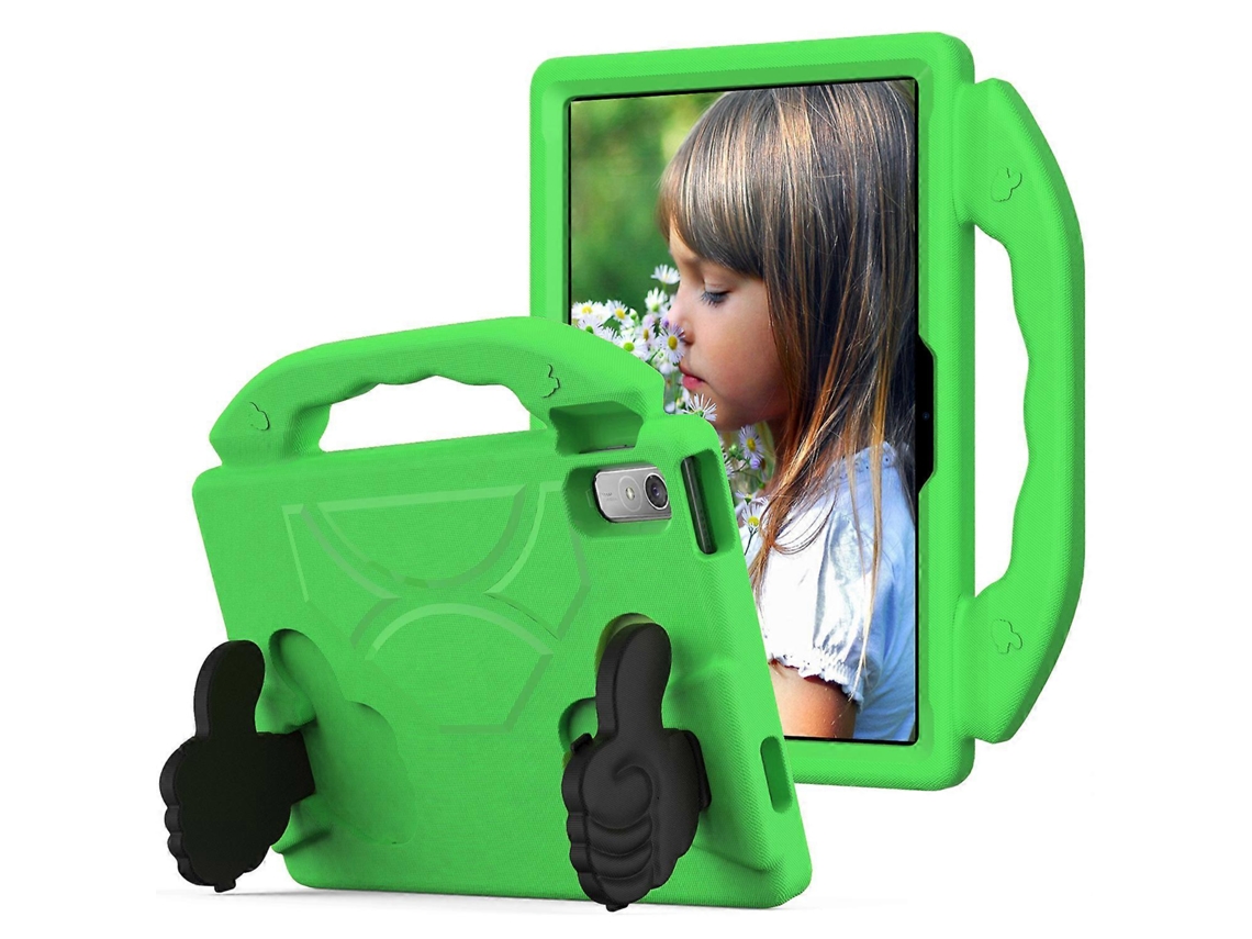 Capa de EVA con soporte integrado y varilla superior para Lenovo Tab P11 Pro Gen 2, Hengrongshen Green