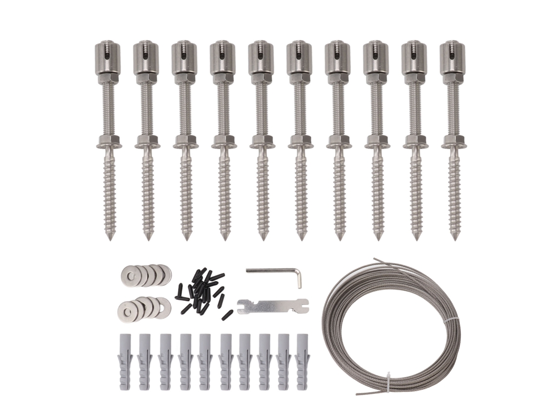 Enrejado Moderno, Flexible E Invisible De Alambre De Acero Inoxidable Para Plantas Trepadoras Con Alta Capacidad De Carga.