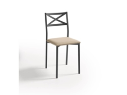 Cadeira de Cozinha Preta Bilbao 38x86x47cm Pedra Michigan FANMUEBLES