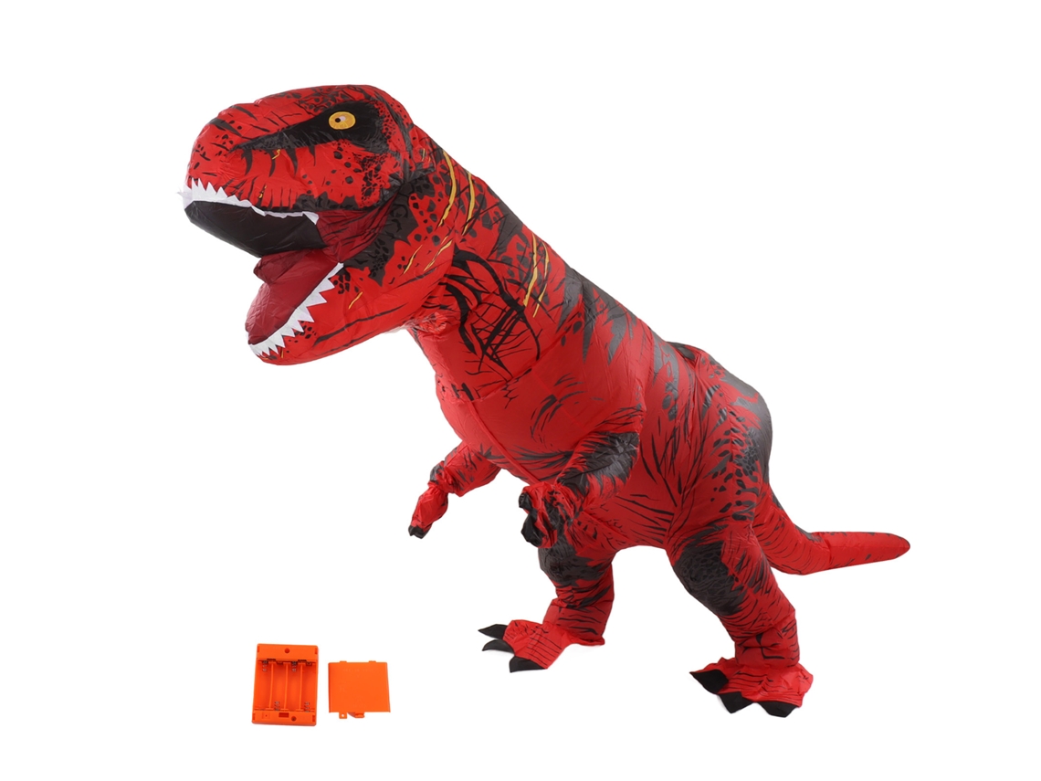 Disfraz Inflable De Dinosaurio T-rex Para Adultos De 150-190 Cm Para Halloween, Navidad, Cosplay, Rojo.