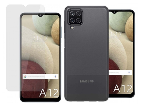 Carcasa + Protector de Pantalla Samsung Galaxy M12 TUMUNDOSMARTPHONE Pack Transparente
