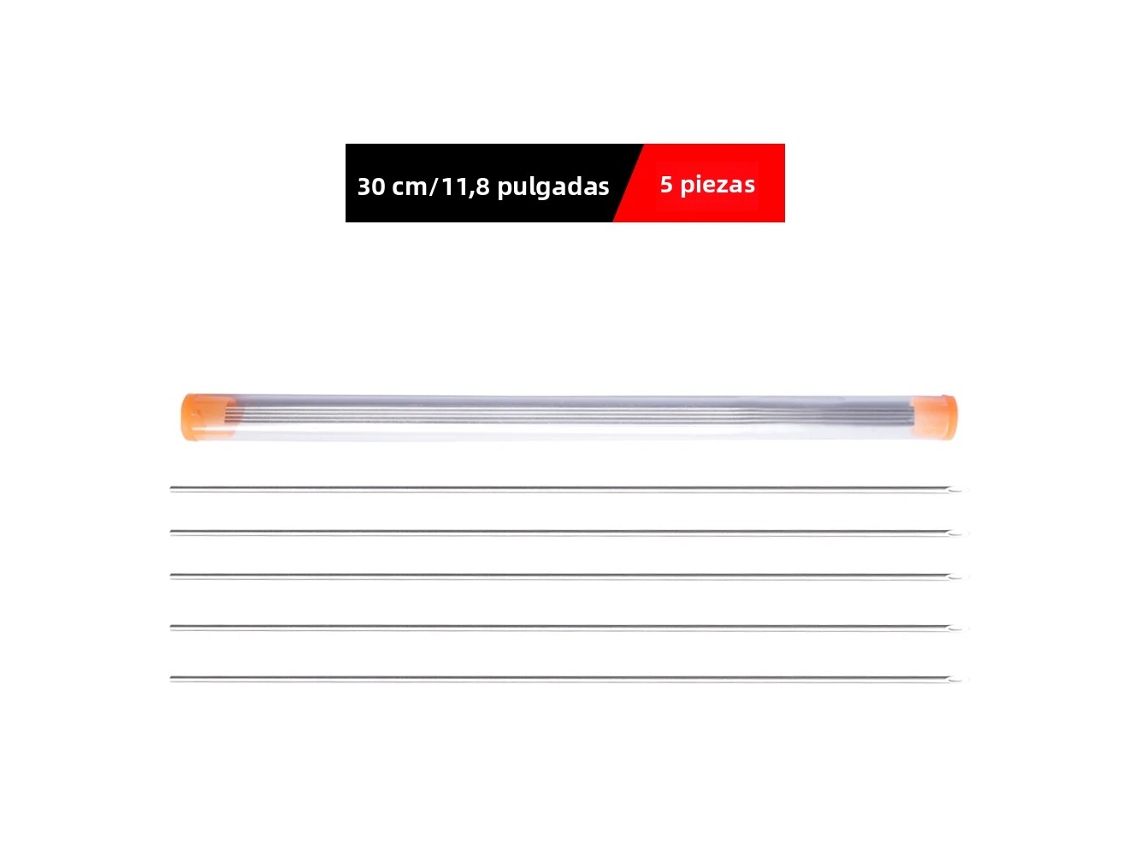 (5 Piezas, 30 Cm Cada Una) Gancho De Acero Inoxidable En Forma De Huevo, Herramienta De Pesca Portátil, Perforador Hueco