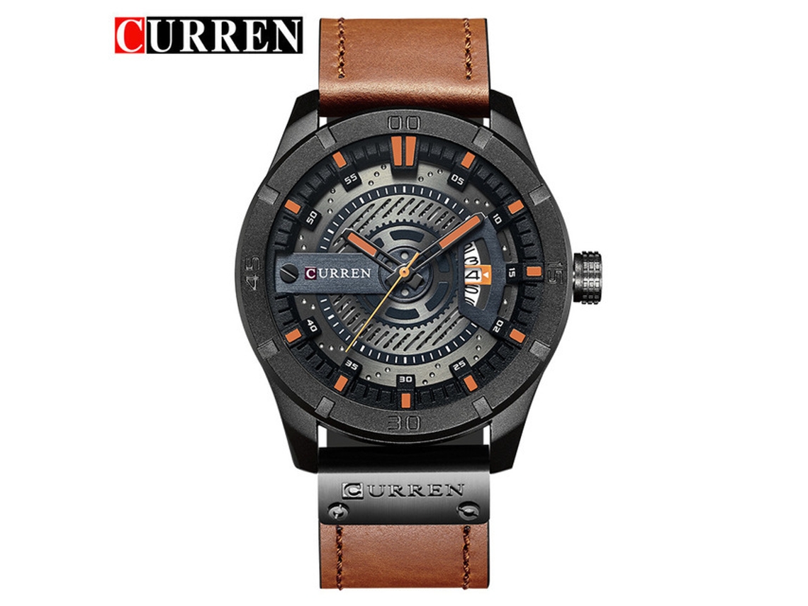 Reloj Casual De Cuarzo Para Hombre (marrón)