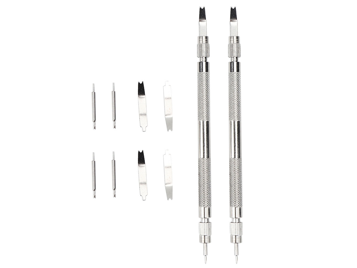 Kit De 2 Herramientas Manuales Para Reparación De Relojes, Horquilla De Doble Punta, Acero Aleado, Para El Reemplazo De Correas De Reloj.