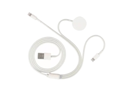 Cable De Carga Rápida 3 En 1 Para Iphone Y Apple Watch - Carga Rápida