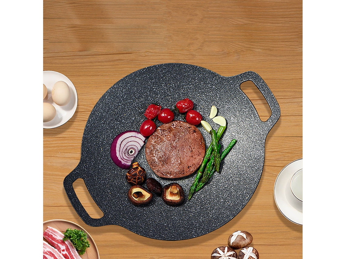Plancha Redonda Coreana Antiadherente Para Parrilla
