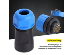 Omni-conector De Enchufe Avión Sp21 De Plástico Impermeable Ip68 De 9/12 Pines